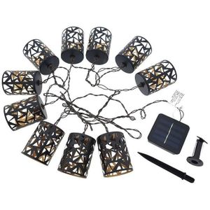 LED Solar ketting 10xE12/3,65m IP44 warm wit