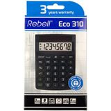 Rebell calculator - ECO 310 BX - Blauer Engel - zwart - RE-ECO310-BX