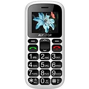 Aligator A321 Senior Zwart, Grijs Senior Telefoon (1.80"), Sleutel mobiele telefoon, Zwart, Grijs