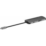 Swissten Aluminium 6 in 1 USB-C Hub Adapter - USB Splitter - Geschikt voor Macbook / Windows - Grijs