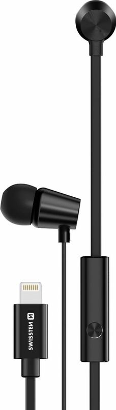 Swissten - YS500 - In-Ear Oordopjes - Zwart - Bluetooth - Lightning Aansluiting