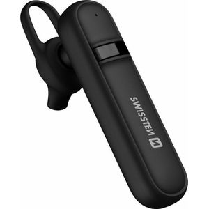 Swissten Draadloze Headset - Bluetooth 5.0 - Noise Reduction - Zwart