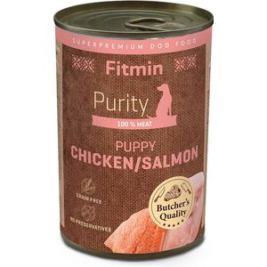 Fitmin Dog Purity Tin Puppy Zalm met Kip 6 x 400g