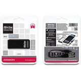 Axagon - CRE-X1 - Geheugenkaartlezer - Zwart - Wit - USB 2.0