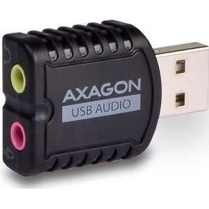AXAGON ADA-10 externe USB-geluidskaart met mini-stereo audio-adapter