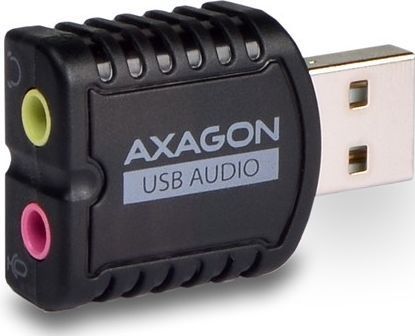 Axagon ADA-10 - 16 Bit - 93 dB - USB (USB), Geluidskaart, Zwart