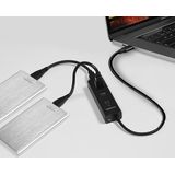 AXAGON HUE-S2C - USB 3.0 Charging Hub - Zwart - Kunststof - 4 Poorten