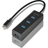 AXAGON HUE-S2C - USB 3.0 Charging Hub - Zwart - Kunststof - 4 Poorten