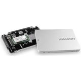 AXAGON - RSS-M2SD - SSD SATA - Zilver - Aluminium Behuizing