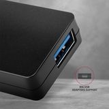 Axagon - HUE-G1A - Docking Station - Zwart - USB 3.2 Gen 1 - 4-poorts Hub