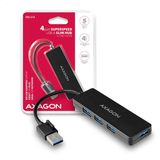 Axagon - HUE-G1A - Docking Station - Zwart - USB 3.2 Gen 1 - 4-poorts Hub