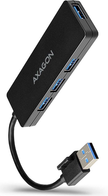 Axagon - HUE-G1A - Docking Station - Zwart - USB 3.2 Gen 1 - 4-poorts Hub