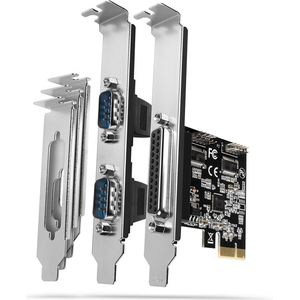 AXAGON PCEA-PSN PCIe Adapter chip ASIX AX99100 1x Parallel + 2x Serial + LP *PCIEM *DB9M