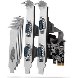AXAGON PCEA-S4N PCIe Adapter chip ASIX AX99100 4x Serial Port + LP *PCIEM *DB9M