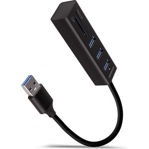 AXAGON HMA-CR3A USB hub + Kaartlezer (SD + Micro SD)
