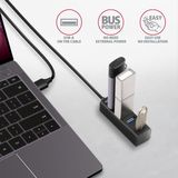 AXAGON USB 3.2 Gen 1 Hub - 4 Poorten - Zilver
