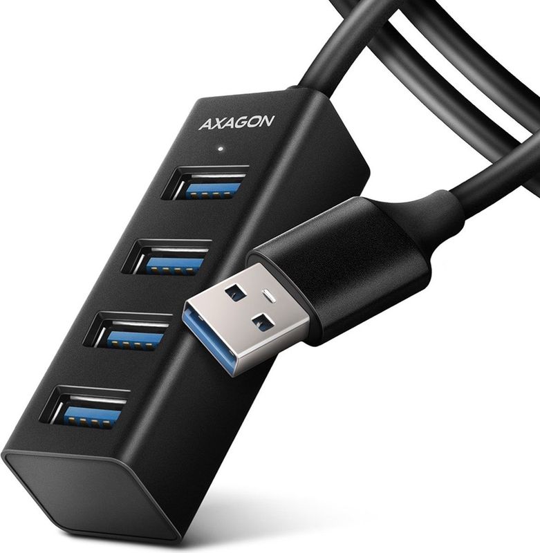 AXAGON USB 3.2 Gen 1 Hub - 4 Poorten - Zilver