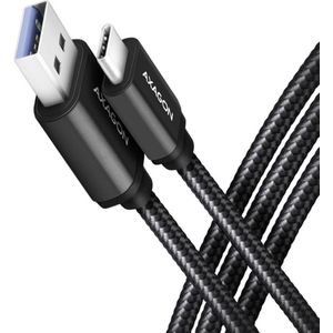 AXAGON BUCM3-AM10AB USB-kabel USB 3.2 Gen 1 (3.1 Gen 1) 1 m USB C USB A Zwart