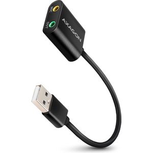 AXAGON ADA-12 USB 2.0 Stereo Audio Mini-Adapter 15 cm Kabellänge - Kabel - Audio/Multimedia 2.0 kanalen