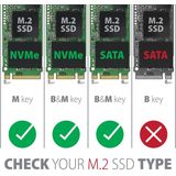AXAGON - EEM2-SG2 - SSD-behuizing - Zwart - Aluminium - USB-C 3.2 Gen 2