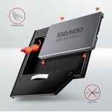 AXAGON - RSS-CD09 - SSD/HDD Caddy - Aluminium - 9.5 mm