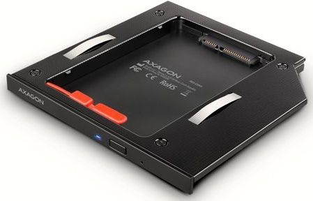 AXAGON - RSS-CD09 - SSD/HDD Caddy - Aluminium - 9.5 mm