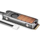 AXAGON - CLR-M2FAN - Active Fan - M.2 SSD - Koper - 80mm