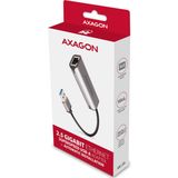 Axagon - ADE-25R - Netwerkadapter - Grijs - USB-A 3.2 Gen 1 - 2.5 Gigabit Ethernet
