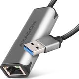Axagon - ADE-25R - Netwerkadapter - Grijs - USB-A 3.2 Gen 1 - 2.5 Gigabit Ethernet