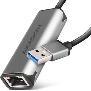 Axagon - ADE-25R - Netwerkadapter - Grijs - USB-A 3.2 Gen 1 - 2.5 Gigabit Ethernet