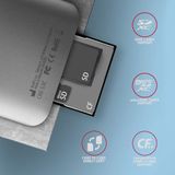AXAGON CRE-S3C External card reader USB-C 3.2 Gen 1, 3-slot & lun SD/microSD/CF, UHS-II