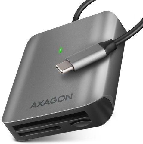 AXAGON CRE-S3C External card reader USB-C 3.2 Gen 1, 3-slot & lun SD/microSD/CF, UHS-II