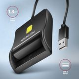 AXAGON CRE-SM3N USB Smart Card Reader - Compact - USB 2.0
