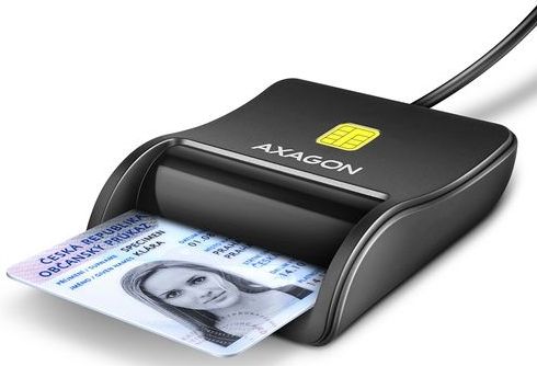 AXAGON CRE-SM3N USB Smart Card Reader - Compact - USB 2.0