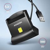 AXAGON USB Smart Card Reader - CRE-SM4N - Zwart