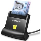 AXAGON USB Smart Card Reader - CRE-SM4N - Zwart