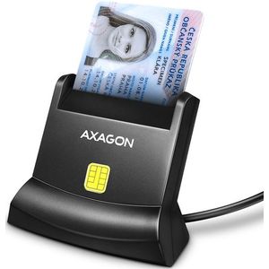 AXAGON USB Smart Card Reader - CRE-SM4N - Zwart