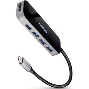 AXAGON HMC-6H4A - USB-C 3.2 Gen 1 Hub - 4x USB-A + HDMI - PD 100W - 20cm USB-C Kabel