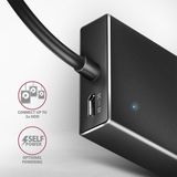 AXAGON HUE-F7A - USB Hub - Zilver - Aluminium - 1 m Kabel