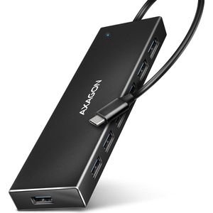 AXAGON - HUE-F7C - USB Hub - Aluminium - 7x USB 3.2 Gen 1 - 30cm USB-C Kabel