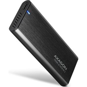 AXAGON EEM2-SB2 behuizing voor opslagstations SDD-behuizing Zwart M.2