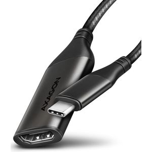 Axagon RVC-HI2M video kabel adapter 0,25 m USB Type-C HDMI Zwart