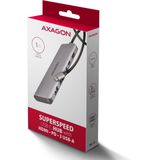 Axagon - HMC-5H - USB-C Hub - Grijs - 3x USB-A, 4K HDMI, PD 100W