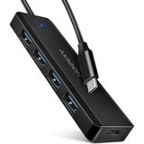 Axagon - HUE-C1C - Docking Station - Zwart - USB-C - 4 Poorten - 5 Gbit