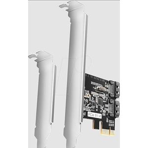 Axagon - PCES-SJ2 - PCIe-SATA-controller - 2x SATA 6G - Chipset JMB582