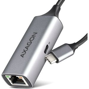 AXAGON - ADE-TXPD - USB-C naar Gigabit Ethernet-adapter - Aluminium - 1000 Mbit/s