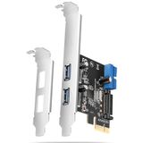 Axagon - PCEU-232RS - Uitbreidingskaart - Zwart - PCIe 4.0 x1 - 4x USB 3.0