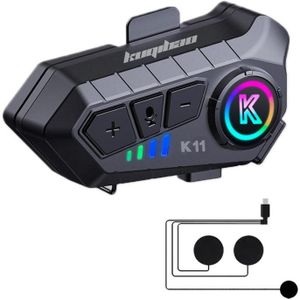 KUQIBAO K11 motorhelm waterdichte subwoofer Bluetooth-koptelefoon (zachte microfoon)