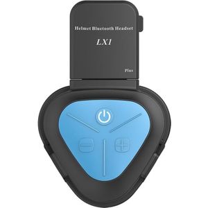 LX1 motorfiets halve helm waterdichte draadloze 5.3 Bluetooth-headset  versie: Engels (standaard blauw)