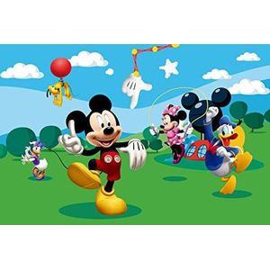 AG Design FTD 0253 Disney Mickey Mouse, papier fotobehang - 360x254 cm - 4 stuks, papier, multicolor, 0,1 x 360 x 254 cm